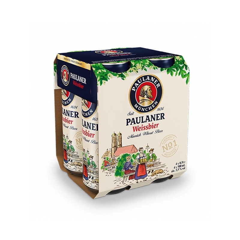 Paulaner Hefe-weizen 4pk Can